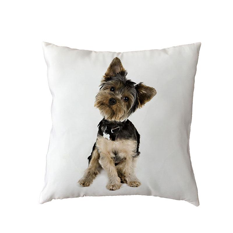 Чехлы на подушки с изображением плохих собак, французский бульдог, мопс, пудель, наволочка 45*45 см, полиэстер, наволочка из персиковой кожи, украшение для домашнего дивана, стула