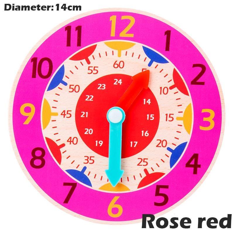1 шт. детские деревянные часы-игрушки час-минута-секунда познавательные красочные часы-игрушки для детей раннего обучения