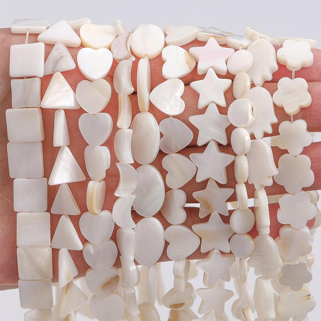 22-115 шт. Натуральные пресноводные ракушки Геометрические бусины для DIY ожерелья, браслета, серег, изготовления ювелирных изделий