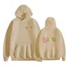 Unisex Oversized Hooded Sweatshirt With Letter Print Soft Fleece Warm Casual Pullover Winter