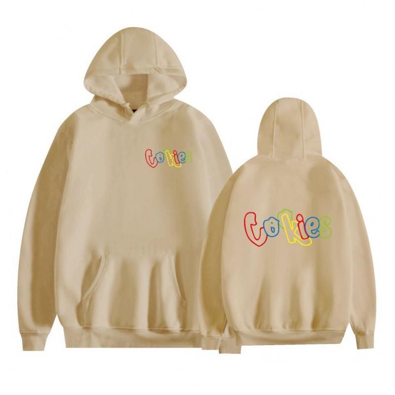 Unisex Oversized Hooded Sweatshirt With Letter Print Soft Fleece Warm Casual Pullover Winter