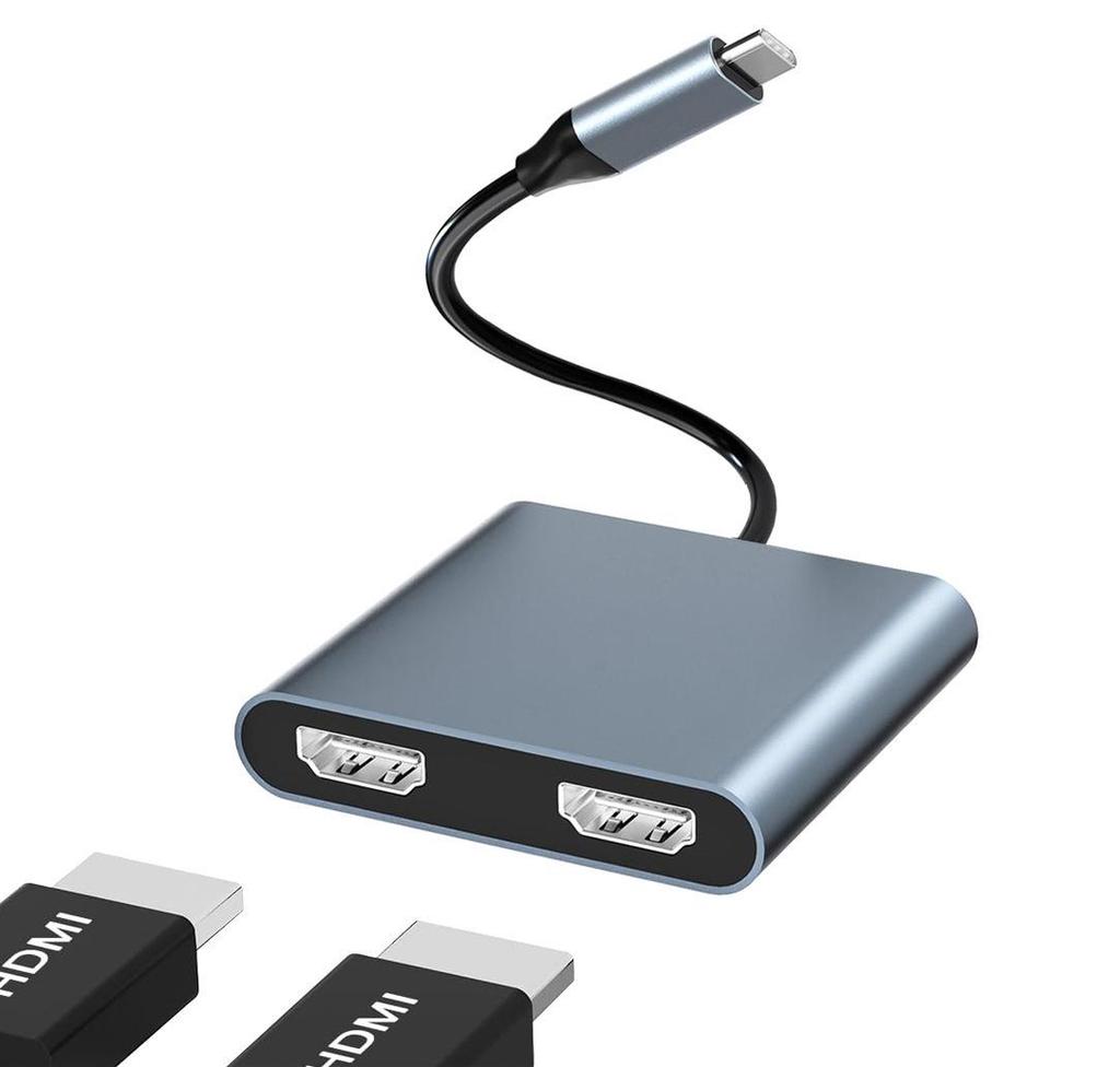 Умная док-станция 4-в-1 Type-C: Зеркалирование экрана по HDMI и многофункциональное расширение USB 3.0 с высокой скоростью