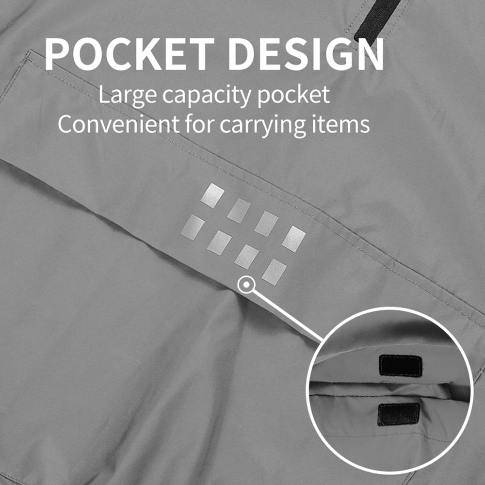 Wosawe Мужская серебряная светоотражающая велосипедная куртка разноцветная ветровка с капюшоном для езды на велосипеде спортивное пальто на открытом воздухе