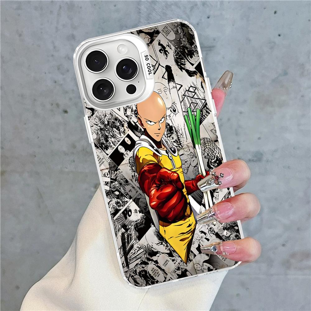 Чехол для телефона One Punch Man для iPhone 16 15 14 13 12 11 Pro Max X XR XSMAX 8 7 Plus Матовый противоударный задний чехол