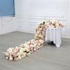 Uflower Искусственные Цветы Ряд 200см 100см 50см Декор из Искусственных Цветов для Свадебного Стола Центральный Элемент Арки Задний Фон Декор Стен