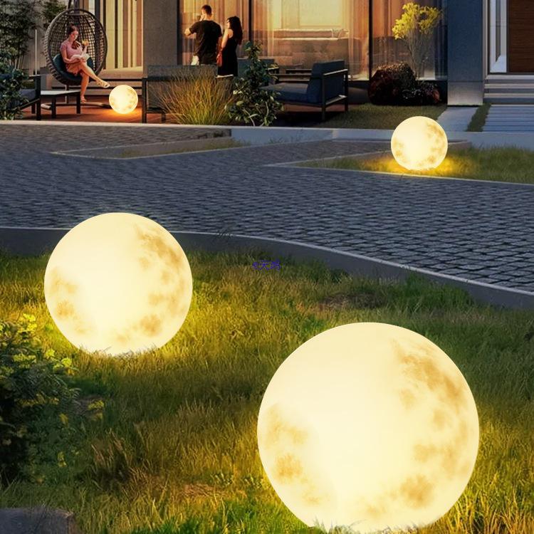 Водонепроницаемый солнечный лунный светильник: Наружное напольное и ландшафтное освещение для кемпинга и газона