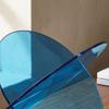 Acrylic Magazine Rack Polished Acrylic Book Rack Sculptural Book Holder Modern Vertical File Organizer Transparent