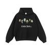 Mens Oversized Streetwear Hoodie With Vintage Rap Hip-Hop Graphic Print Cotton Sweatshirt