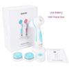 Silicone Face Brush Waterproof Electric Facial Cleansing Brush Skin Cleaner Spin Wash Pores Deep Cleaning Tool Remove Acne