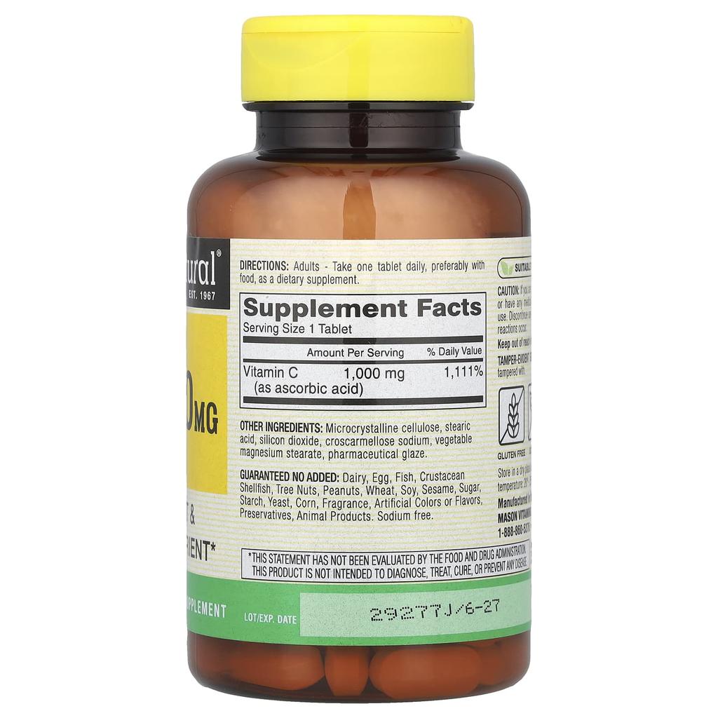 Vitamin C, 1,000Mg, 100 Tablets