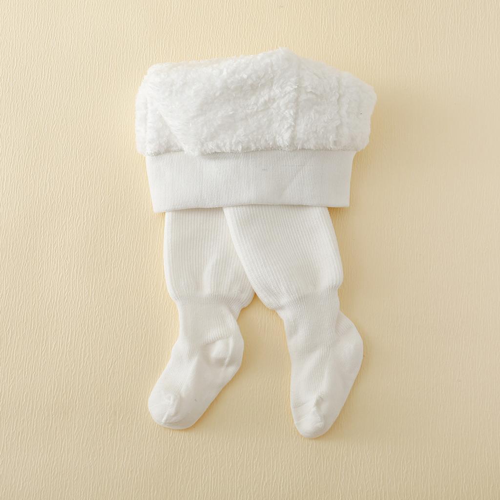 Winter Infant Baby Girls Polar Fleece Lining Stripes Leggings Plus Thick Warmth Cotton Tights Toddler Kids Keep Warm Pantyhose