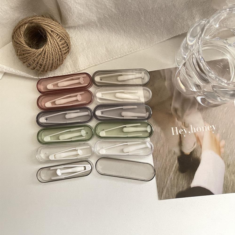 Wearing Tool Contact Lens Inserter Remover Travel Kit Contact Lens Case Holder  Women Men
