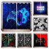 Gamer Curtains Video Game Gamepad Controller Print Pattern Window Drapes For Kids Boys Girls Bedroom Curtains 2 Panels Drapes