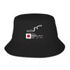 New Suzuka Circuit F1 Records Bucket Hat Hats Baseball Cap Icon Fashionable Unisex's Cap Women's