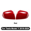 ABS Car Rearviews Mirror Guard Cover For Tesla Model 3/Model Y - Gloss/Matte/Carbon Fiber Look Rear View Cover Housing