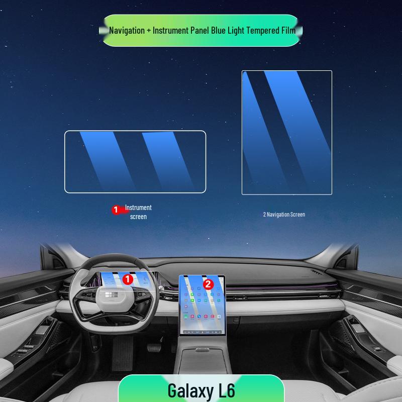 Защитная пленка для экрана и декоративная пленка для интерьера Geely Galaxy L6