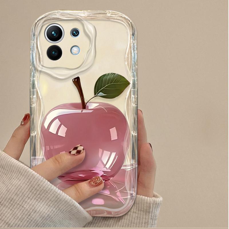 Чехол для телефона Зеленое яблоко Для Oppo Reno15 Reno14 Reno13 Reno12 Reno11 Reno8 Reno7 Reno5 Reno4 Z F T F29 Pro 5G Задняя крышка