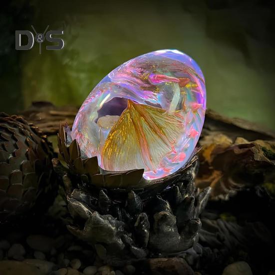 Ночной светильник в виде яйца динозавра, лампа ручной работы в виде дракона, инкубационный светильник в виде яйца динозавра для детской комнаты, декор детской комнаты, подарок любителю динозавров