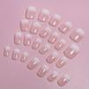 Square Head French Fake Nails Flash Nail Tips Detachable False Nail  Women