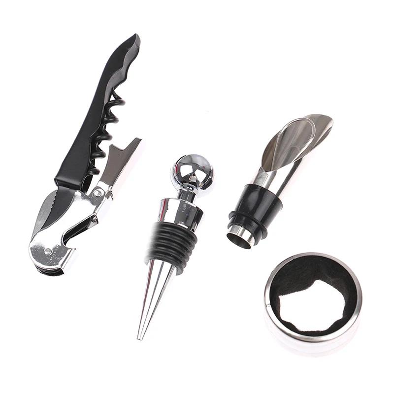 Wine Corkscrew Stainless Steel Wine Opener with Foil Cutter Double Hinged Cork Screw Professional Wine Bottle opener, 7