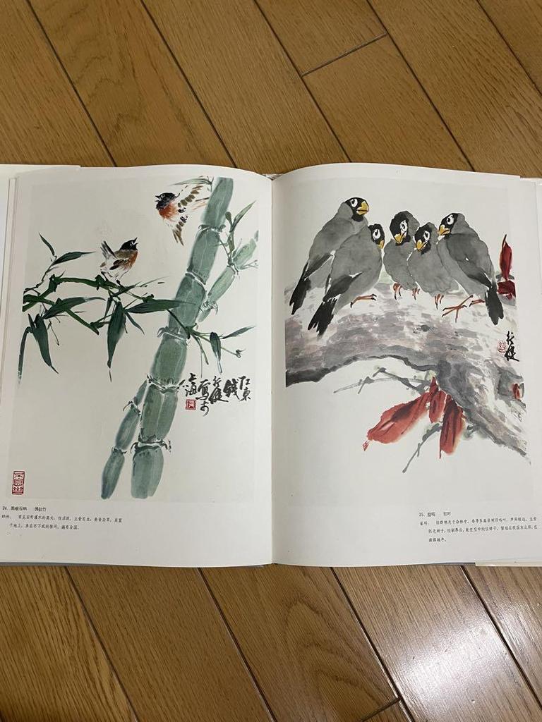 [USED] "Picture of a Hundred Birds by Qian Xingjian, Shanghai Painting and Calligraphy Publishing House, Chinese Art Collection