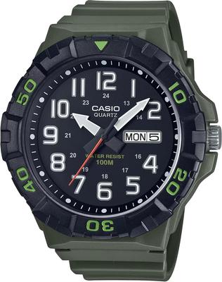 STANDARD BIG FACE кварцевые часы Military Green Overseas Модель MRW-210H-3AV мужские [Товар]