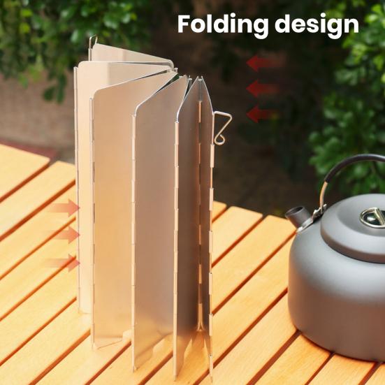 Ветровое стекло для кемпинговой печи, пластины из алюминиевого сплава, нержавеющие, устойчивые к коррозии, складная походная печь, аксессуары для ветрового стекла