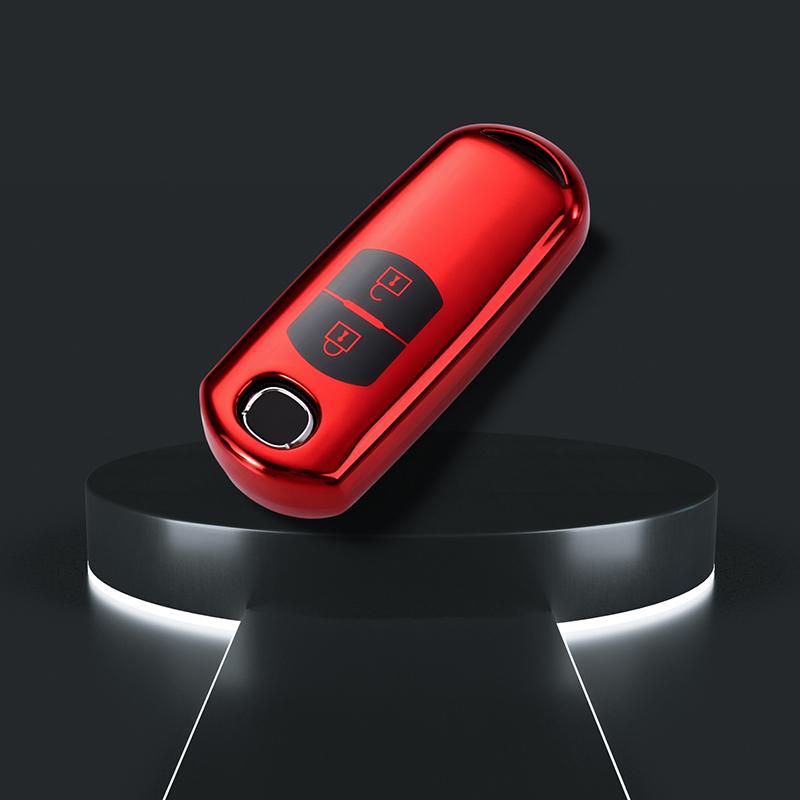 2 кнопки Auto Shell Demio TPU автомобильный пульт дистанционного ключа чехол крышка бесключевого доступа для Mazda CX-3 CX3 CX-5 CX5 CX7 CX-9 CX8 2 3 5 6 BL BM GJ Atenza Axela