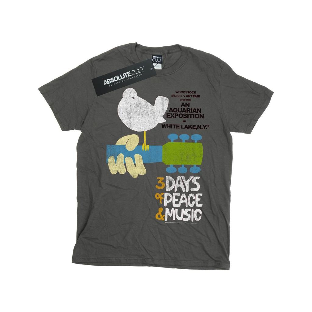 Woodstock Womens/Ladies Festival Poster Cotton Boyfriend T-Shirt