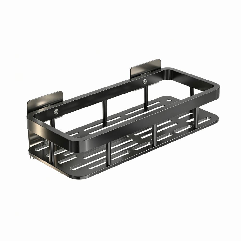 Heavy Duty Wall Mounted Shelf with rod Shower Rack Storage Accessories Storage Shelf Wall