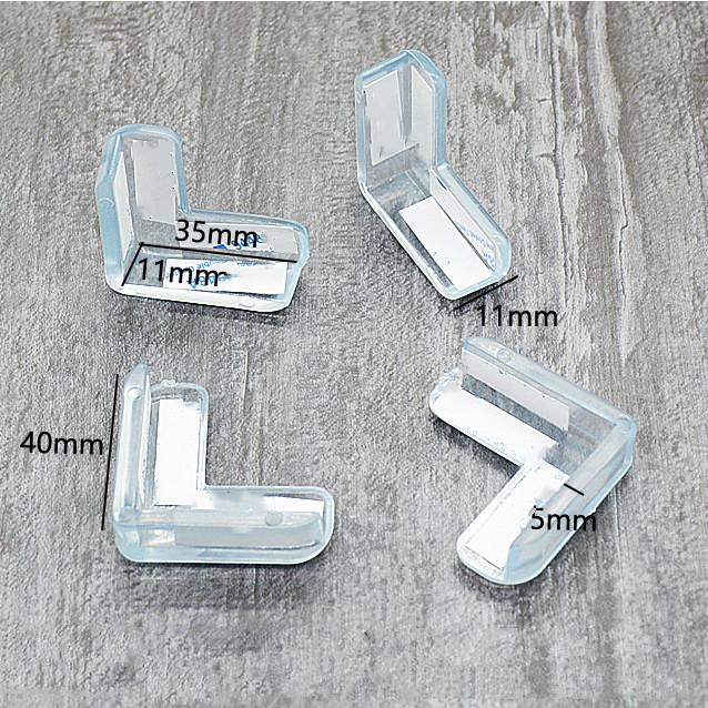 4 шт./компл., прозрачная защитная крышка L-образной формы для детской безопасности, угловая защита стола, защита детей