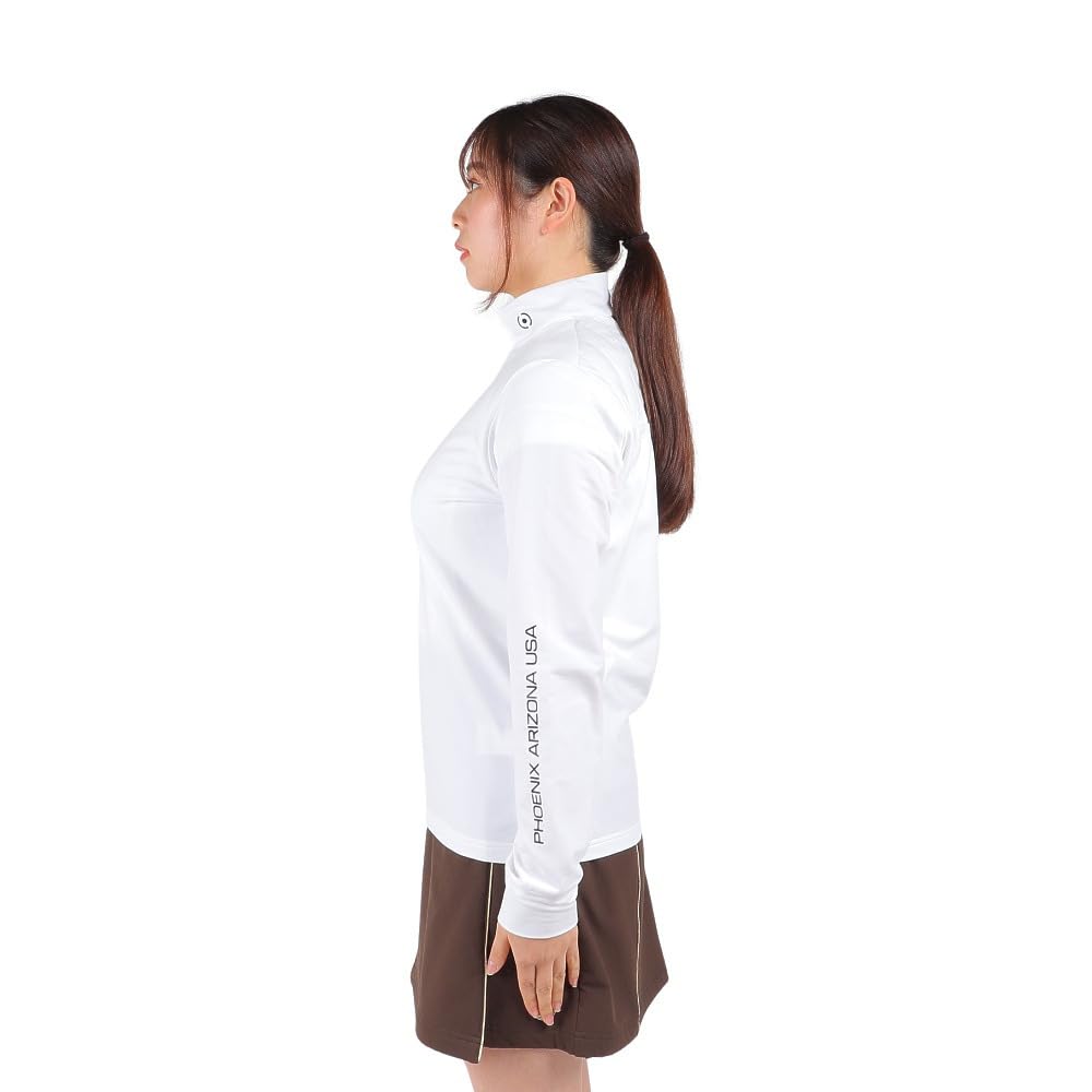 Ping Apparel Women's Long Sleeve High Neck Shirt (Stretch and Warm) / Golf Undershirt / 622-3269002 030_White LL