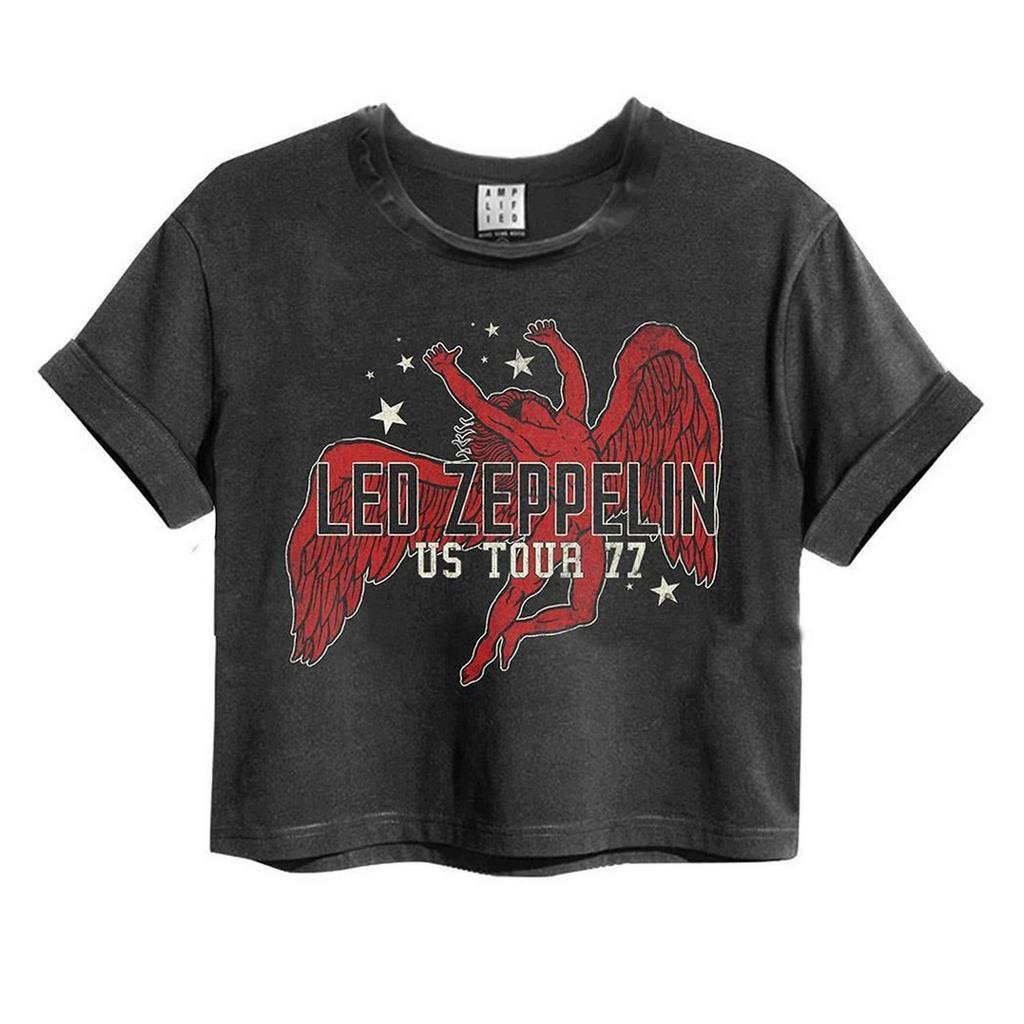 Amplified Womens/Ladies Icarus Led Zeppelin Crop Top