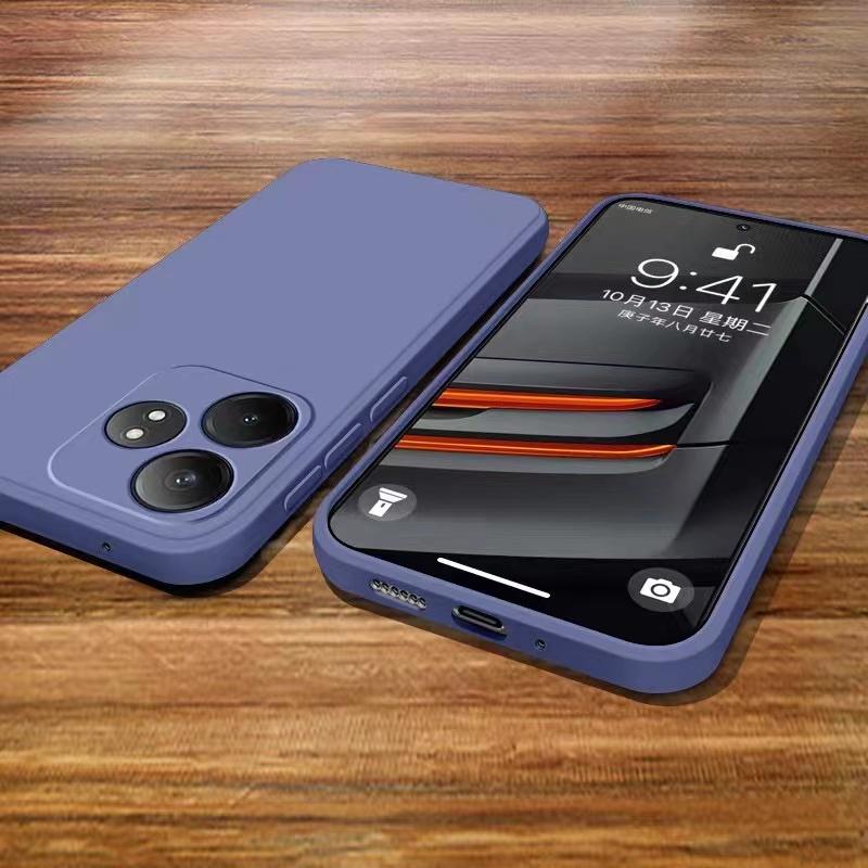 Квадратный жидкий силиконовый чехол для телефона Realme GT Neo 6 SE 6T 5G 360 мягкая защитная противоударная задняя крышка GT6 Neo6 6SE мобильная сумка