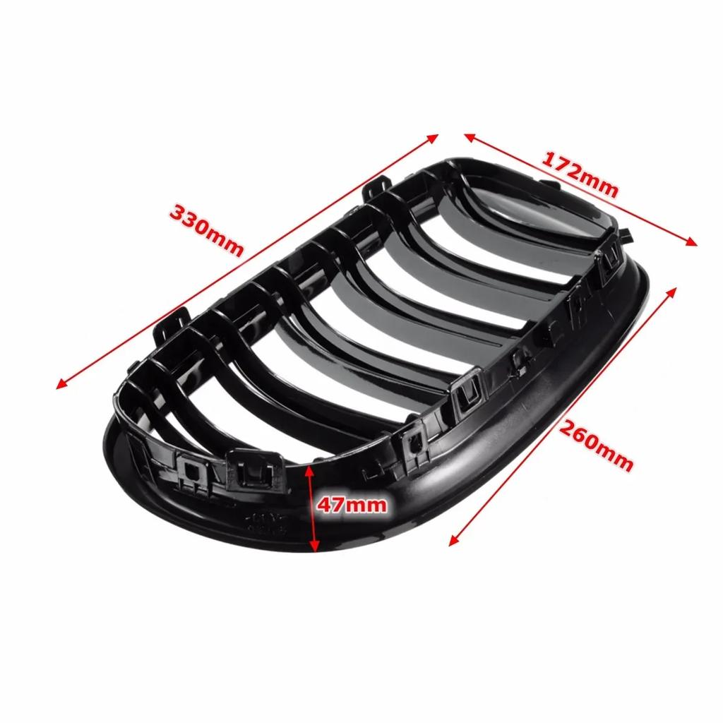 Pair Front Kidney Double Slat Grill Grilles For BMW E90 E91 LCI 3 Series Sedan Wagon 325i 328i 335i 335xi 330i 2009-2013