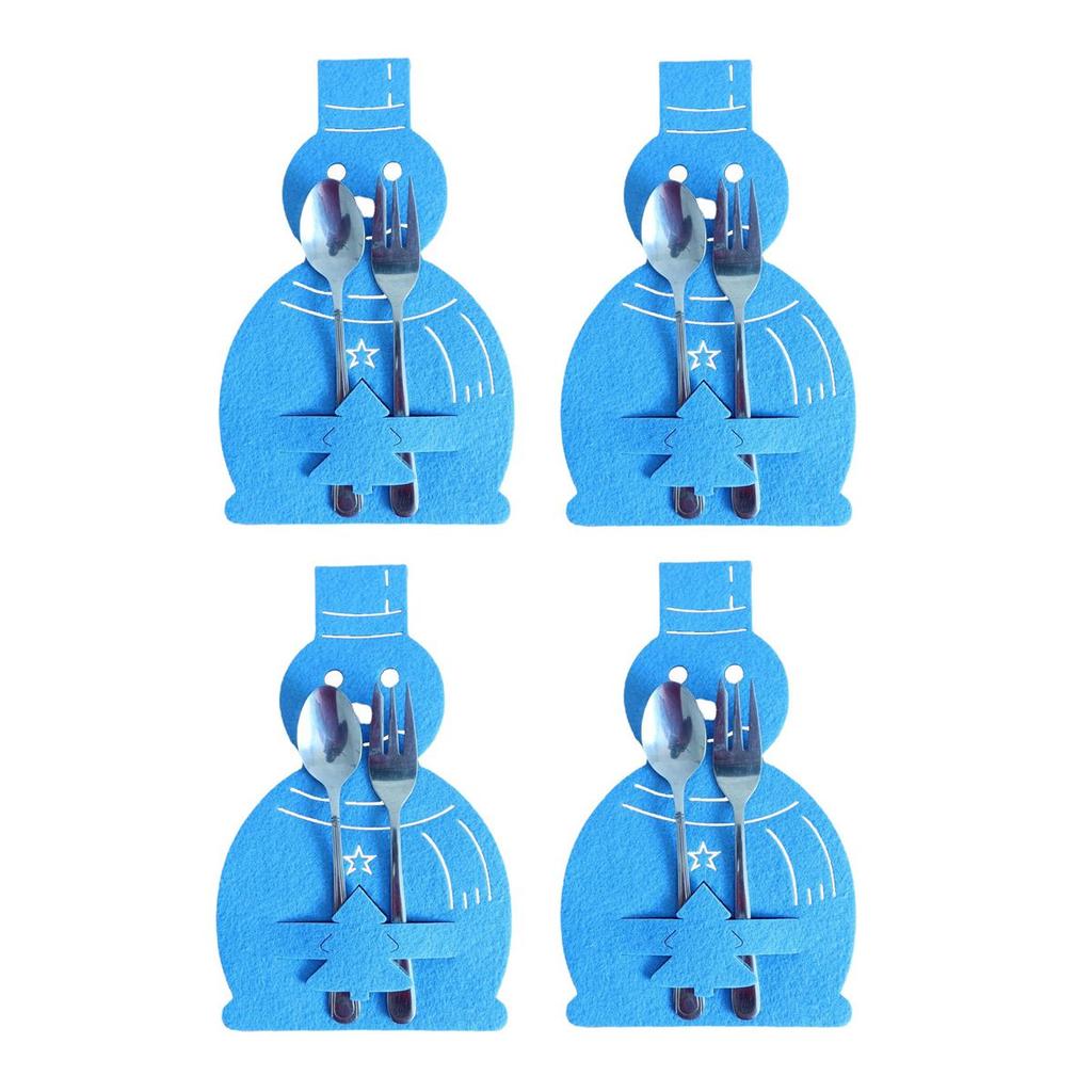 Карманная сумка для столовых приборов для рождественской елки, украшения для стола, органайзер для посуды, рождественский нож, держатель для вилки