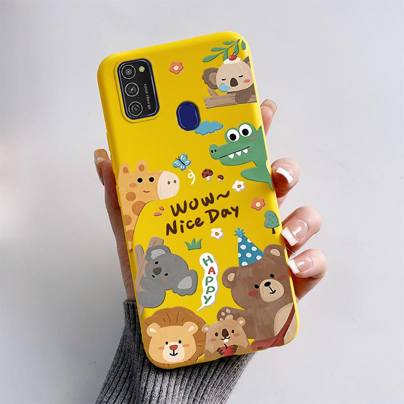 Для Samsung Galaxy M21 M30S M31 M31s Чехол Мягкий Силиконовый Задняя Крышка Телефона Для Samsung M31 M31S M30s M21 M 30 s Чехол Мультяшный Funda