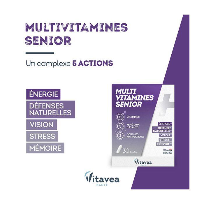 Vitavea Мультивитамины для пожилых Энергия Зрение Память 30 капсул