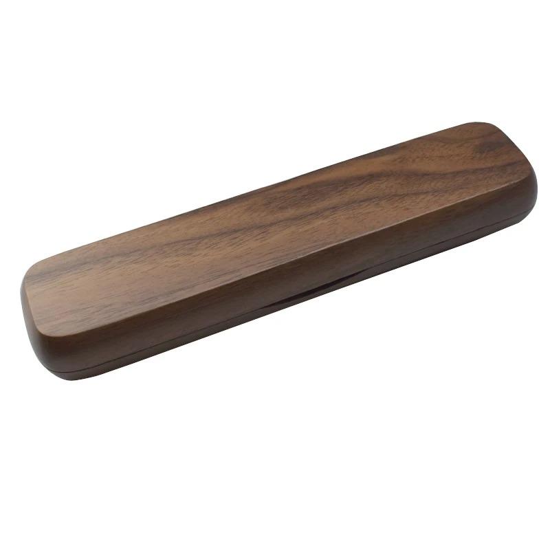 1PCS Wooden Folding Pen Case Gift Box Set - Eco-Friendly Desk Organizer for Business, Office Supplies with Magnetic Closure