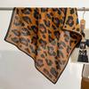 Leopard Print Square Scarfs Women Autumn Spring Wraps Shawls Warm Head Scarf Cotton Feel Hijab Female Neck Ties Foulard Bandana