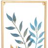 Metal Leaf Wall Hanging Decor | Nature-Inspired Leaf Design | Easy Installation (Set of 3 | Gold)