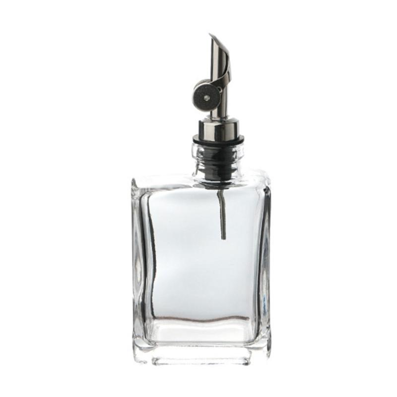 Диспенсер для кофейного сиропа Стеклянный контейнер для масла с дозатором из нержавеющей стали Стеклянная бутылка-диспенсер для оливкового масла Диспенсер для масла и уксуса