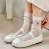 Spring Summer Bowknot Socks Breathable Cotton Socks New Long Socks