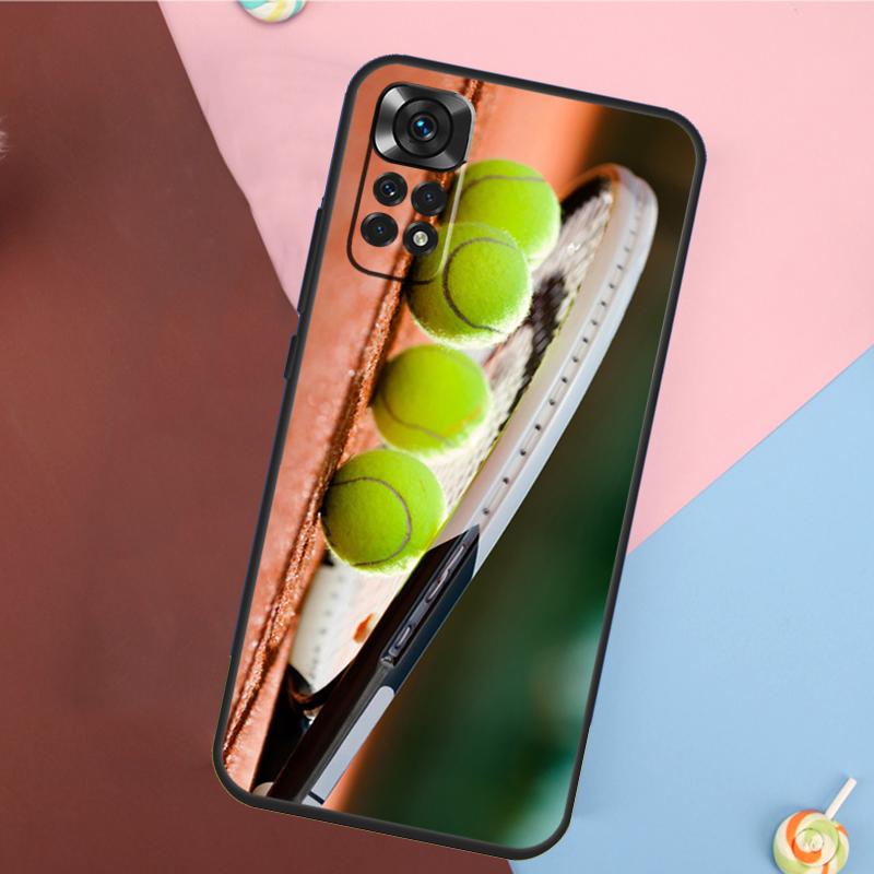 Чехол-накладка с движущимся мячиком для тенниса для Xiaomi Redmi Note 14 13 12 9 10 11 Pro 9S 10S 11S 12S Redmi 14C 10C 12C 13C
