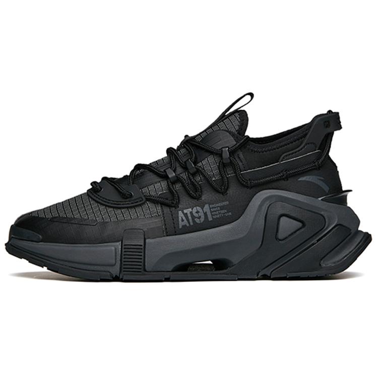 Anta AT91 Slip Resistant Abrasion Resistant Low top Chunky Sneakers Women's Black 122148850-4