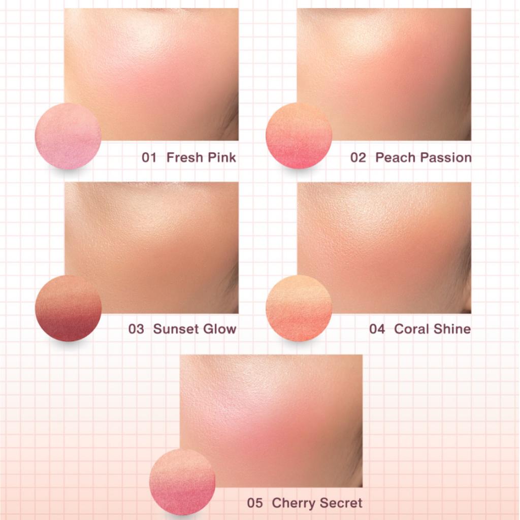 Cute Press Румяна Nonstop Beauty Ombre №01-05 10 г. - Тайский косметический макияж