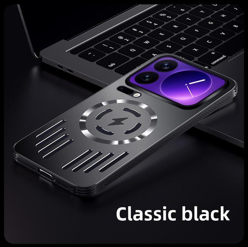 Для Xiaomi Mi 17 Pro Max Чехол Жесткий Металлический теплоотвод Магнитный Беспроводная зарядка Защитная задняя крышка для xiaomi 17 Pro Корпус