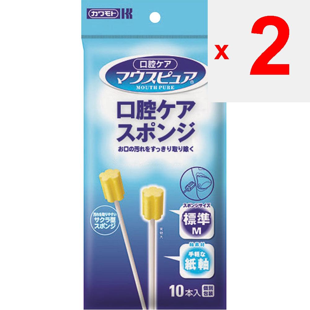 Kawamoto Sangyo Mouse Pure Oral Care Sponge Paper Shaft M 10 шт. Щетка для ухода за полостью рта Щетка для ухода за полостью рта