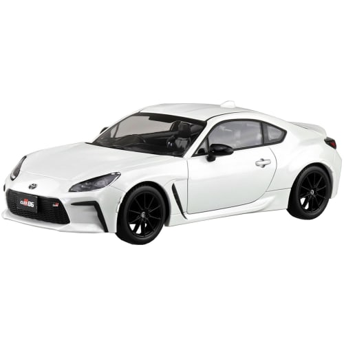 Aoshima Bunka Kyozai 1/32 Scale Rakupla Snap Kit No.10-CW Toyota GR86 2021 Crystal White Pearl Pre-Colored Plastic Model Kit (Automobile)