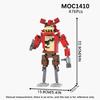 Набор строительных блоков для игры в жанре хоррор FNAFED Мультфильм Медведь Мультяшная сцена Совместимые фигурки Игрушки Кирпичи MOC Подарки на день рождения